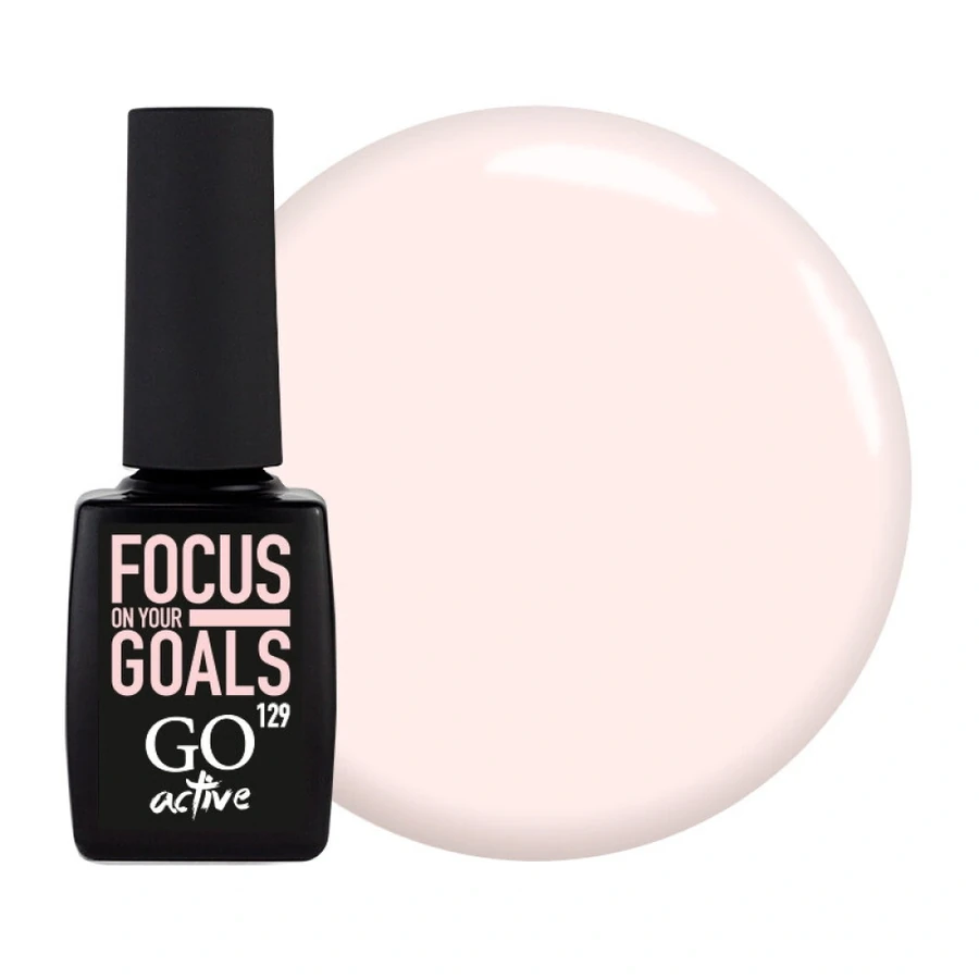 Гель-лак GO Active Gel Polish 129 молоко з кавою, емаль 10 мл