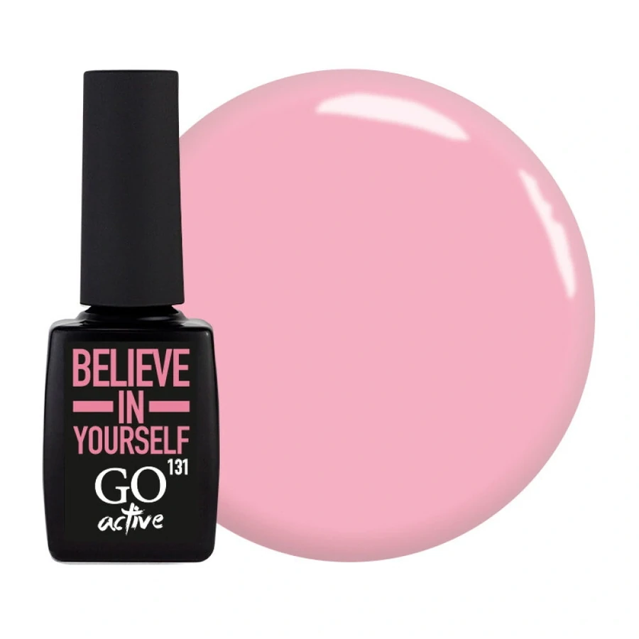 Гель-лак GO Active Gel Polish 131 м`який рожевий, емаль 10 мл