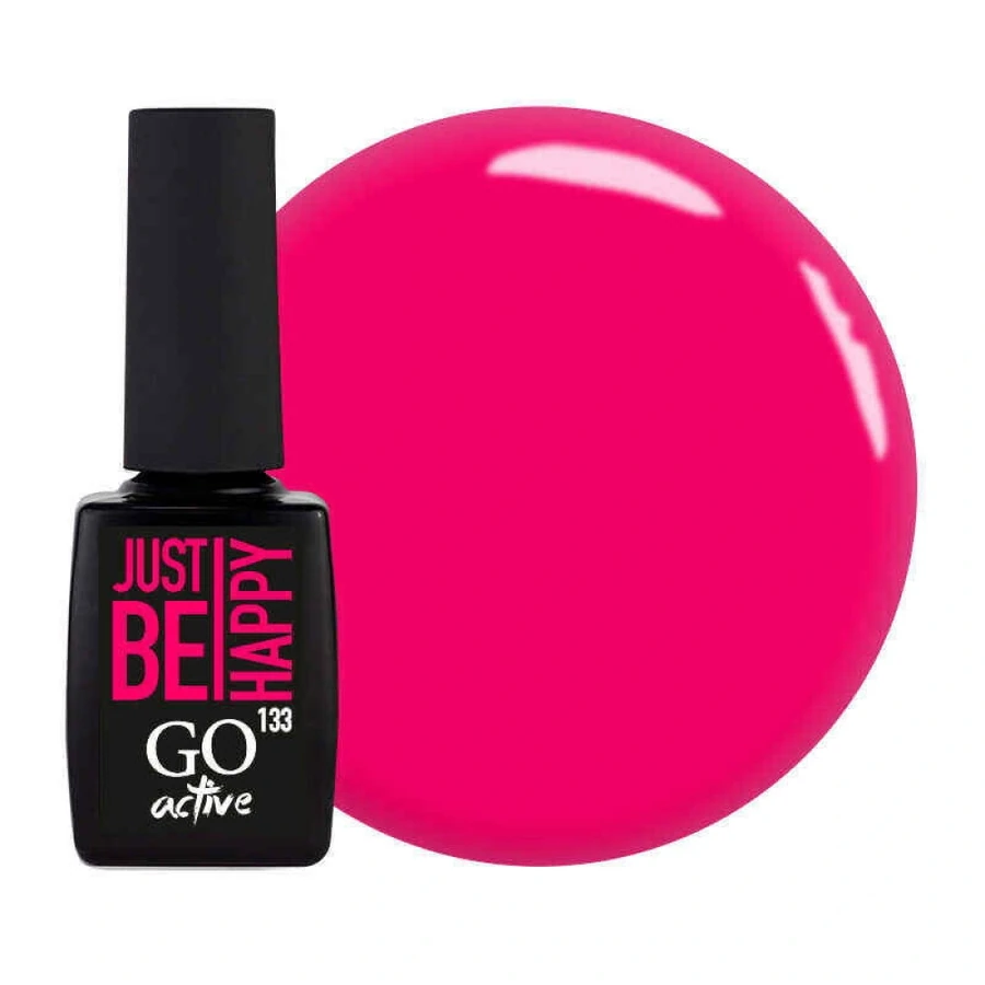 Гель-лак GO Active Gel Polish 133 соковитий малиновий, емаль 10 мл