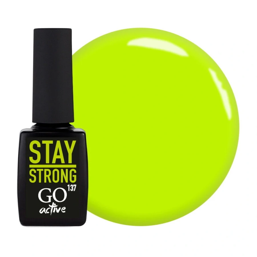 Гель-лак GO Active Gel Polish 137 соковитий лимон-лайм, емаль 10 мл