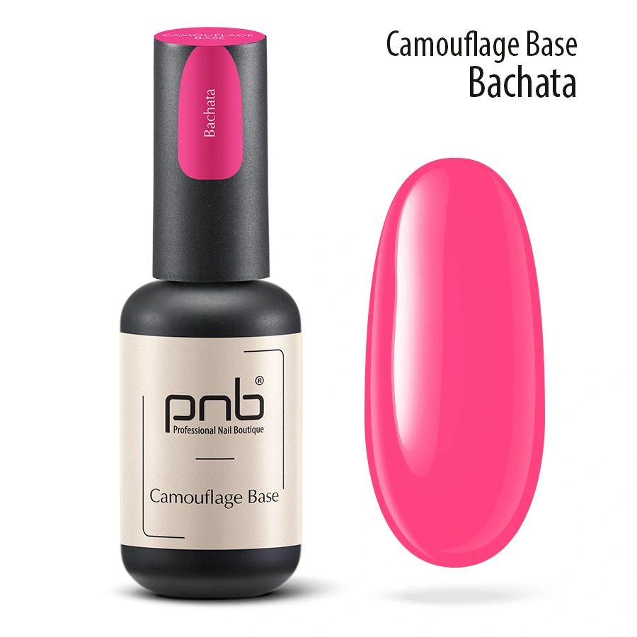 Камуфлююча каучукова база PNB Camouflage Base 01 Bachata рожевий, неон 8 мл