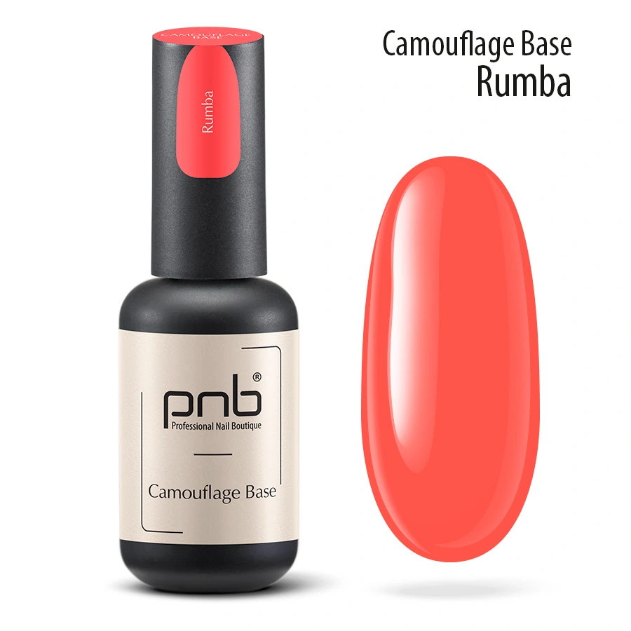 Камуфлююча каучукова база PNB Camouflage Base 03 Rumba кораловий, емаль 8 мл