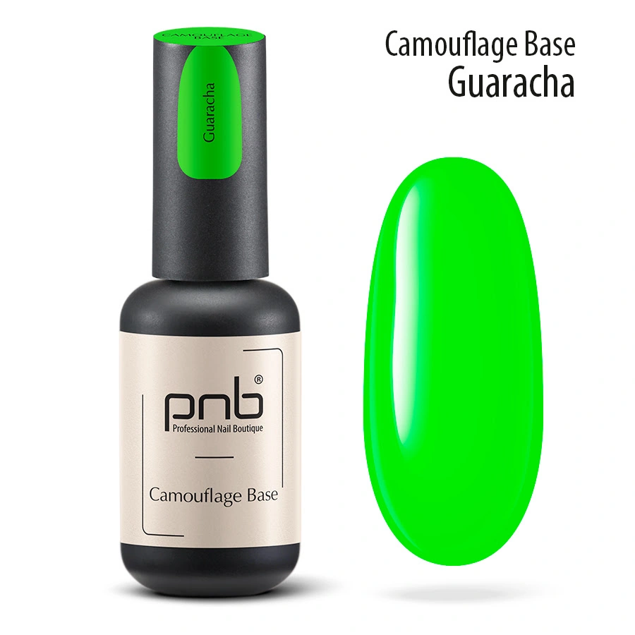 Камуфлююча каучуковая база PNB Camouflage Base 05 Guaracha салатовый, неон 8 мл
