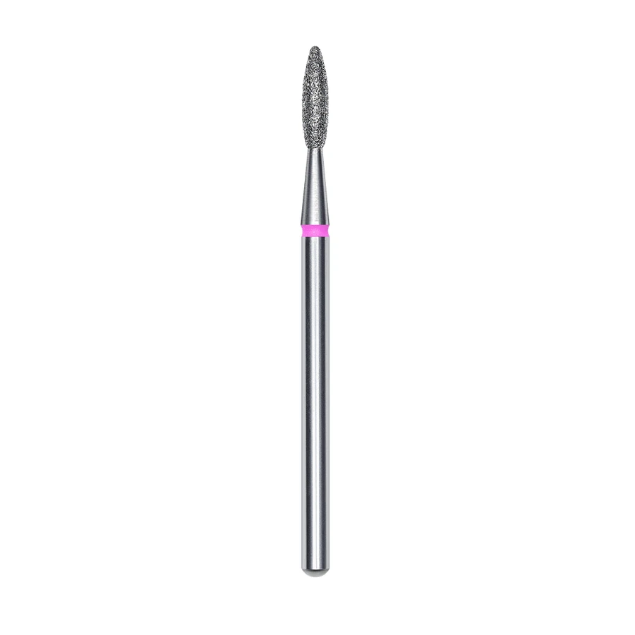 Фреза алмазна полум`я Staleks Pro Expert Diamond Nozzle Flame рожева, м`який абразив 2.1 мм