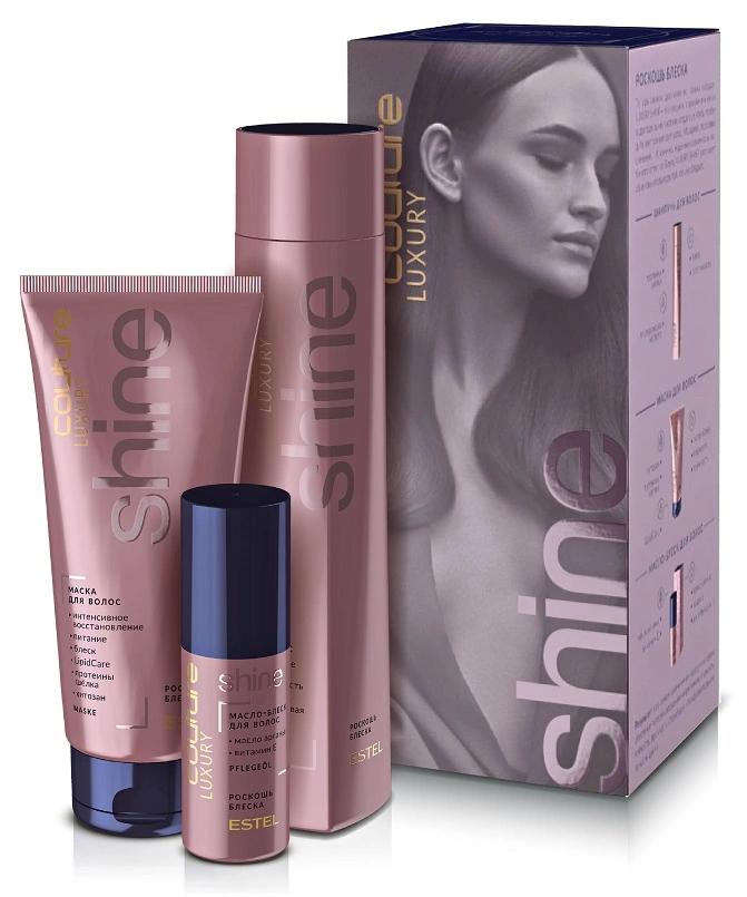Набір для волосся Estel Professional Set Luxury Shine Haute Couture шампунь, маска, масло-блиск