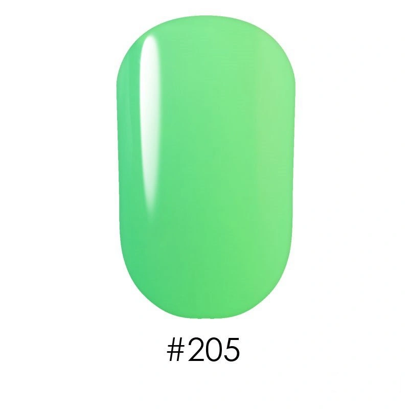 Гель лак G.La color 205 G.La color ніжний салатовий, емаль 10 мл
