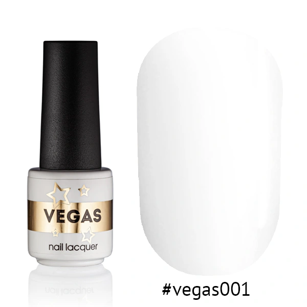Гель-лак Vegas Nail Lacquer 001 білий, емаль 6 мл