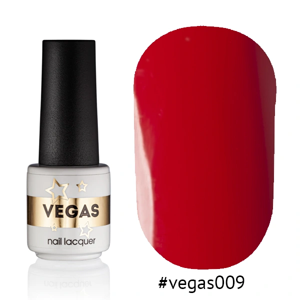 Гель-лак Vegas Nail Lacquer 009 бордовий, емаль 6 мл