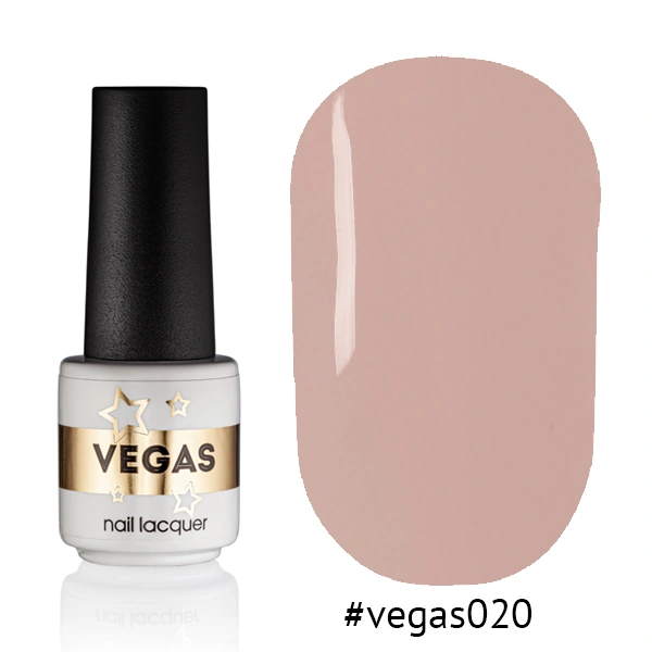 Гель-лак Vegas Nail Lacquer 020 світлий пурпурно-сірий, емаль 6 мл