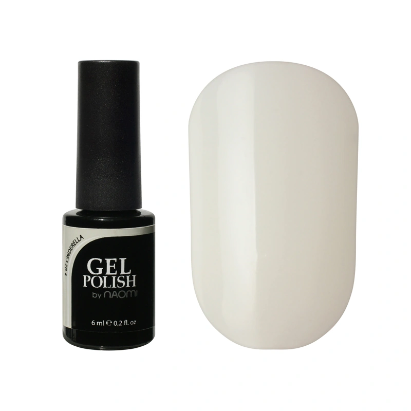 Гель-лак Naomi Gel Polish №02 Cinderella напівпрозорий молочний, емаль 12 мл