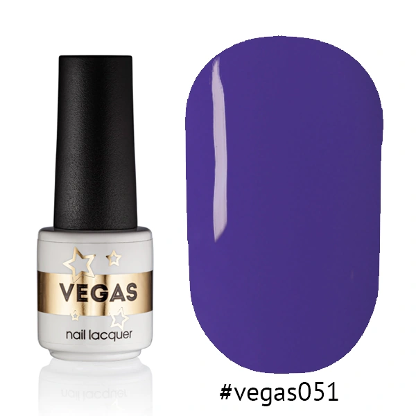 Гель-лак Vegas Nail Lacquer 051 глибокий фіолетовий, емаль 6 мл