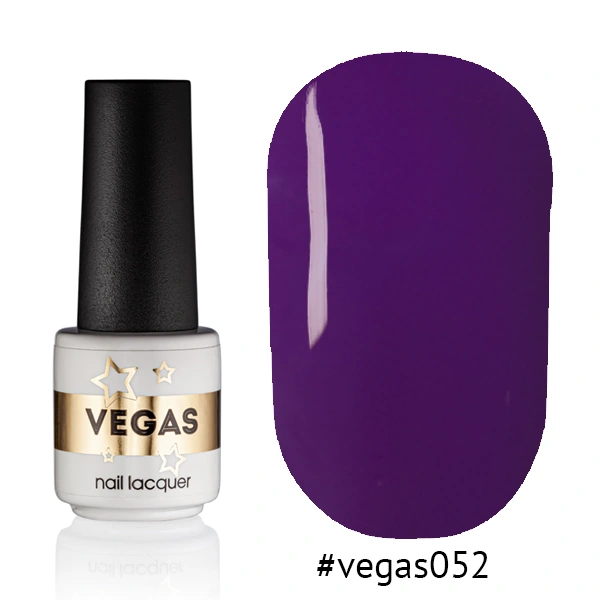 Гель-лак Vegas Nail Lacquer 052 глибокий пурпуровий, емаль 6 мл
