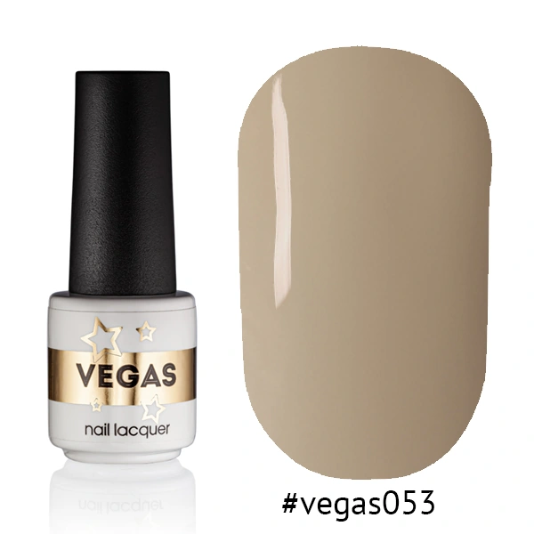 Гель-лак Vegas Nail Lacquer 053 блідий сіро-коричневий, емаль 6 мл