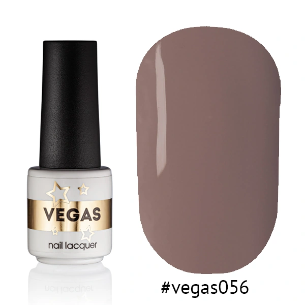 Гель-лак Vegas Nail Lacquer 056 червоно сірий, емаль 6 мл