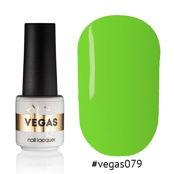 Гель-лак Vegas Nail Lacquer 079 жовто-зелений, емаль 6 мл