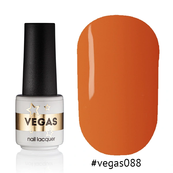 Гель-лак Vegas Nail Lacquer 088 перламутрово-оранжевий, емаль 6 мл