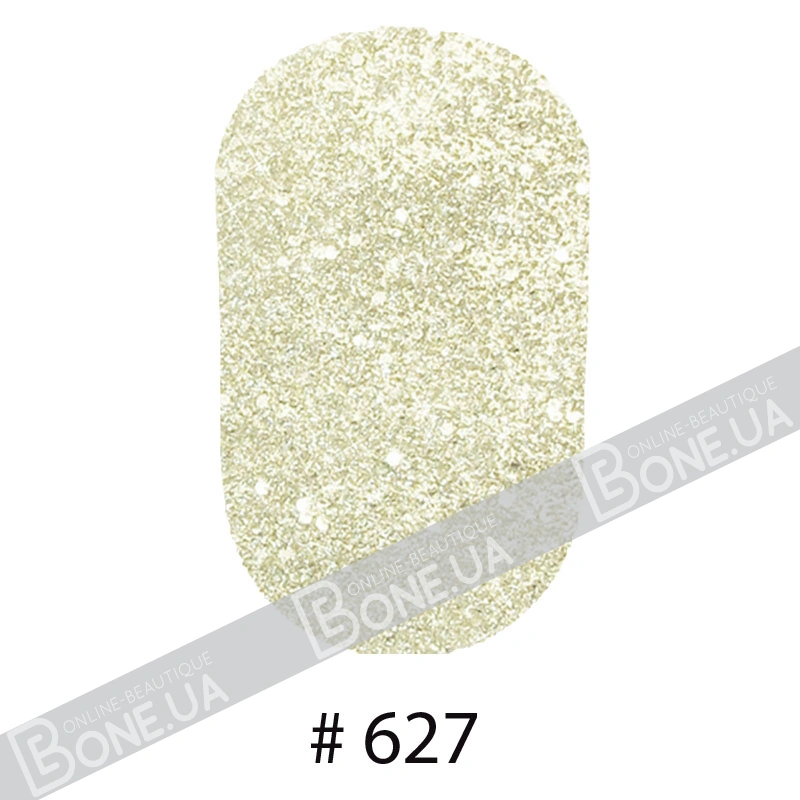 Лак Naomi Nail Lacquer 627 Naomi сріблясто-золотий, текстурний 12 мл