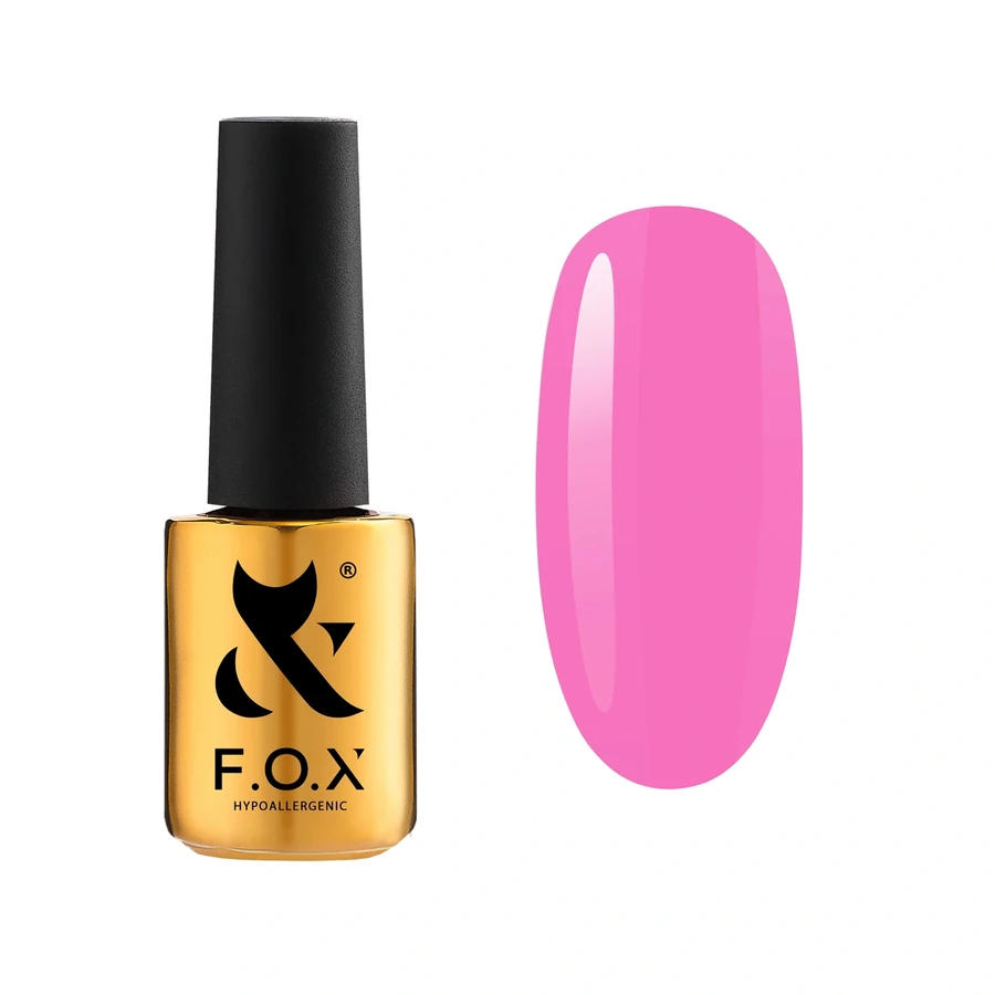 Гель-лак FOX Gel-polish Pink Panther 004 яскравий рожевий, емаль 7 мл