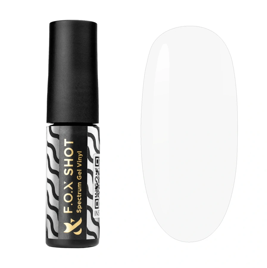 Гель-лак FOX SHOT Spectrum Gel Vinyl 001 білий, емаль 5 г