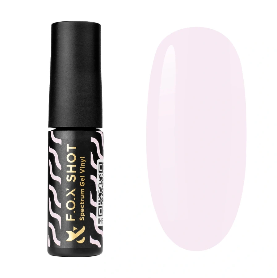 Гель-лак FOX SHOT Spectrum Gel Vinyl 003 біло-рожевий, емаль 5 г
