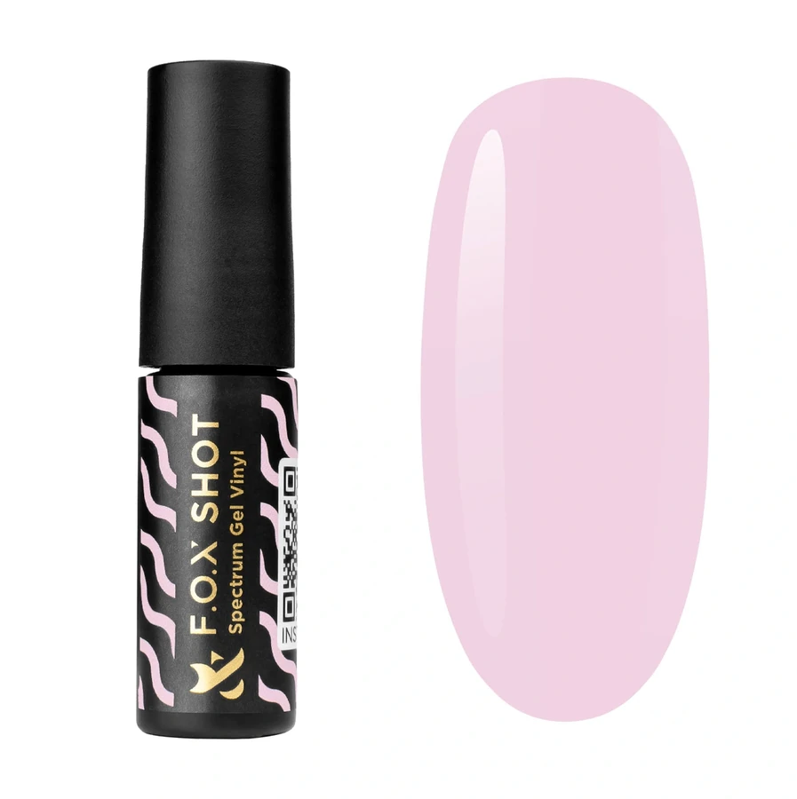 Гель-лак FOX SHOT Spectrum Gel Vinyl 004 світло-рожевий, емаль 5 г