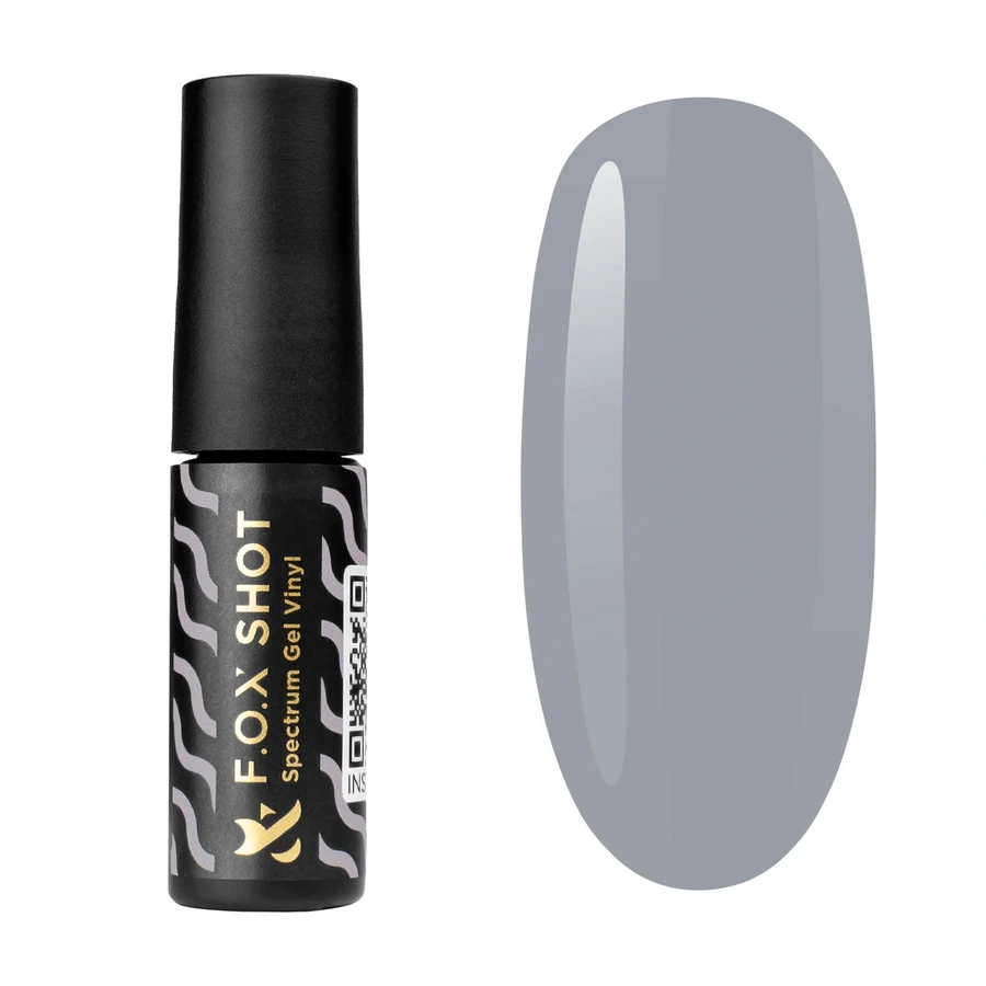 Гель-лак FOX SHOT Spectrum Gel Vinyl 011 світло-сірий, емаль 5 г