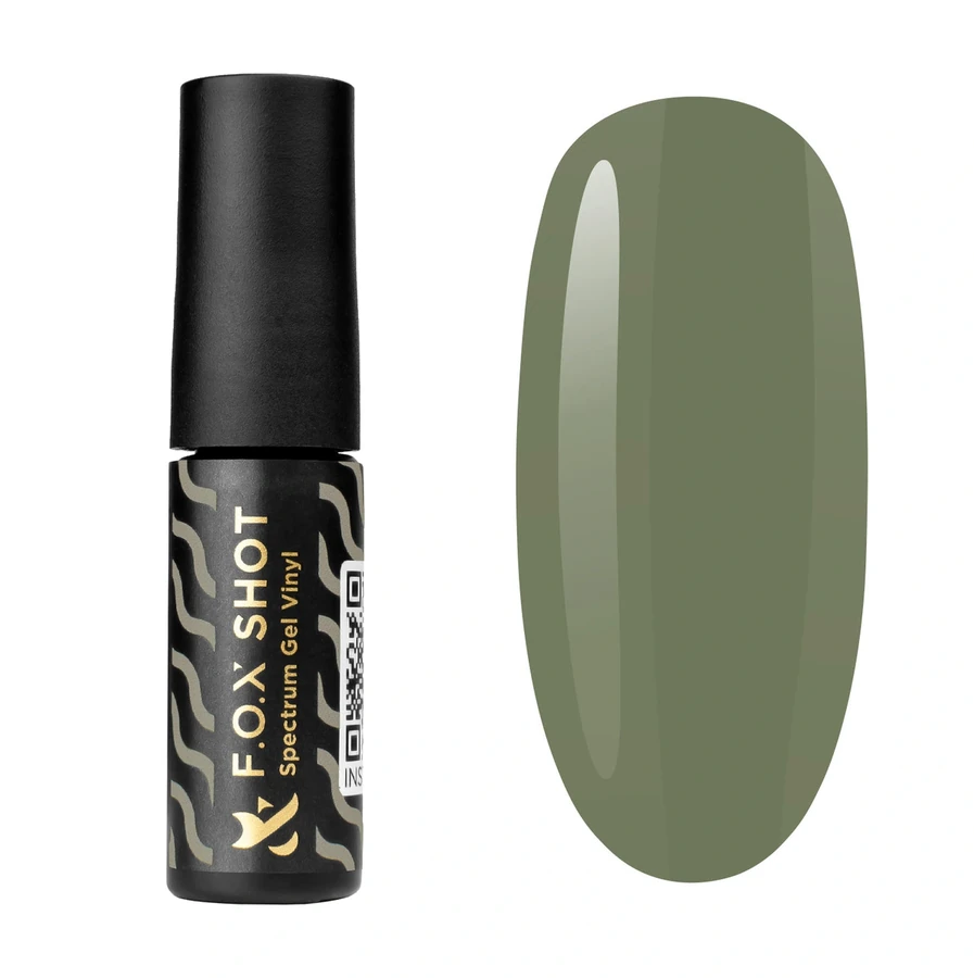 Гель-лак FOX SHOT Spectrum Gel Vinyl 015 хакі, емаль 5 г