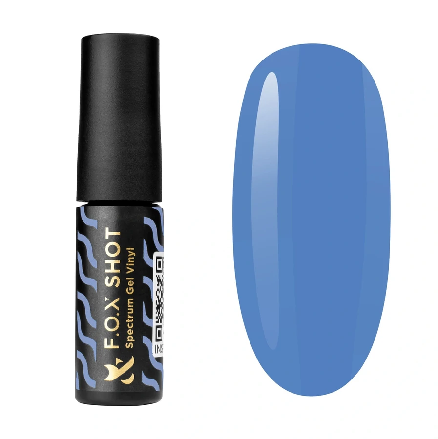 Гель-лак FOX SHOT Spectrum Gel Vinyl 021 небесно-блакитний, емаль 5 г