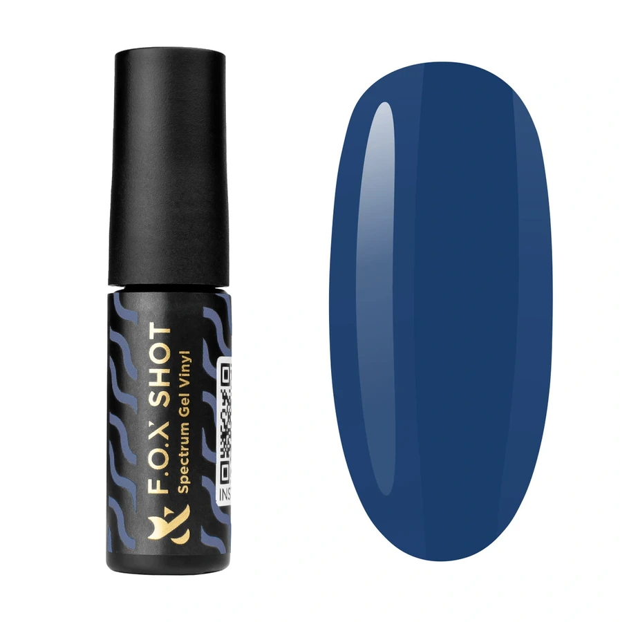 Гель-лак FOX SHOT Spectrum Gel Vinyl 022 синій, емаль 5 г