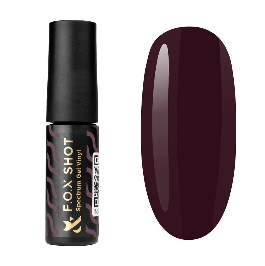 Гель-лак FOX SHOT Spectrum Gel Vinyl 028 ягідний, емаль 5 г