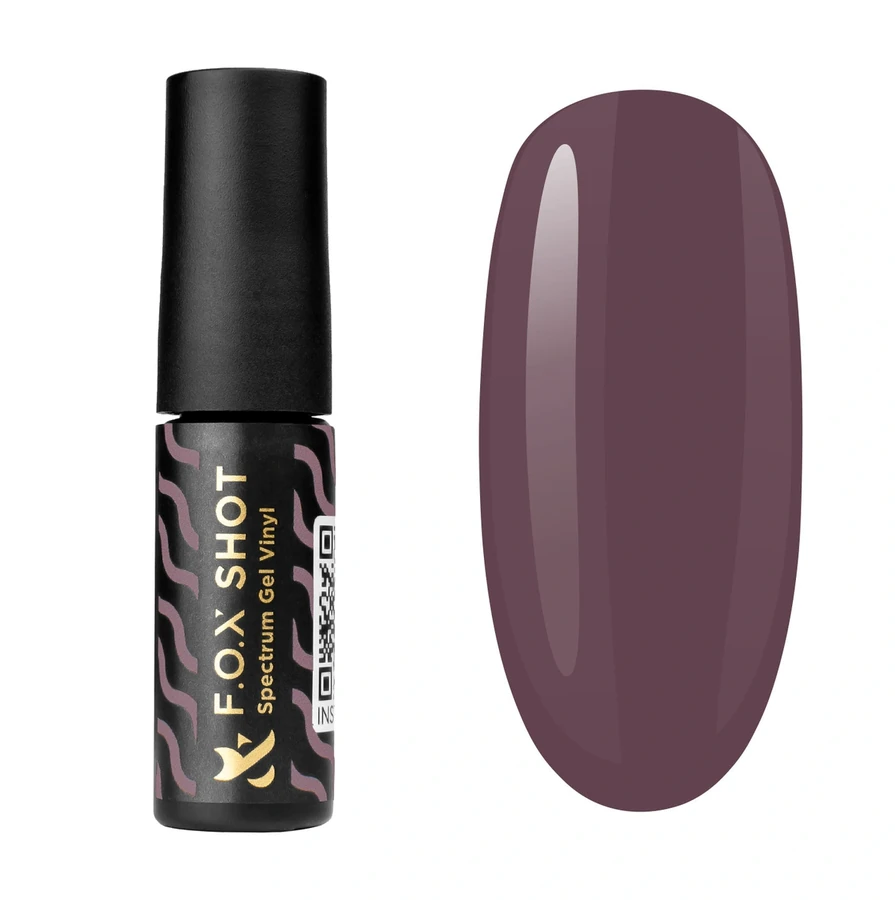 Гель-лак FOX SHOT Spectrum Gel Vinyl 031 пилово-бордовий, емаль 5 г