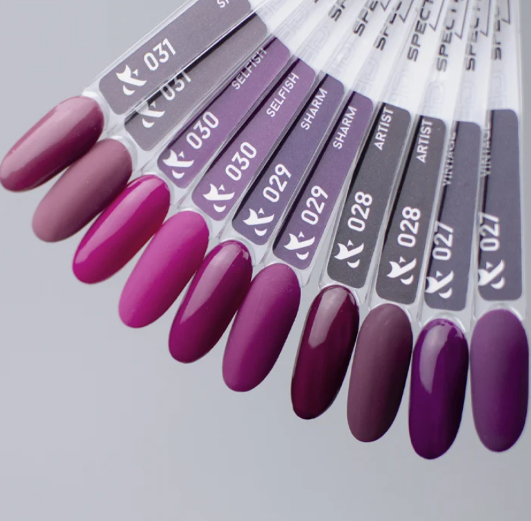Гель-лак FOX SHOT Spectrum Gel Vinyl 031 пилово-бордовий, емаль 5 г