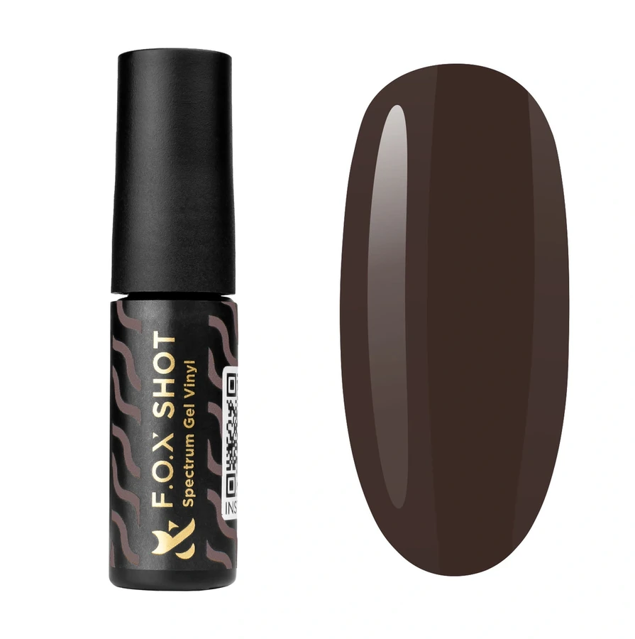 Гель-лак FOX SHOT Spectrum Gel Vinyl 033 коричневий, емаль 5 г