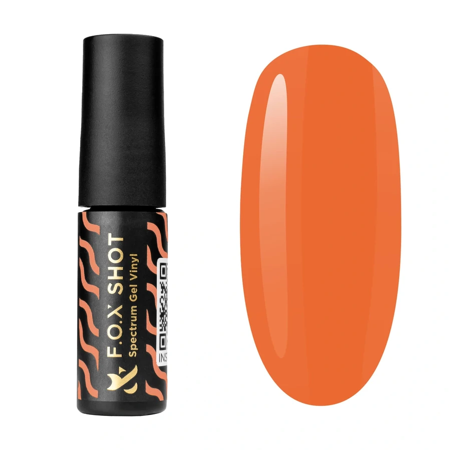 Гель-лак FOX SHOT Spectrum Gel Vinyl 035 помаранчевий, неоновий 5 г