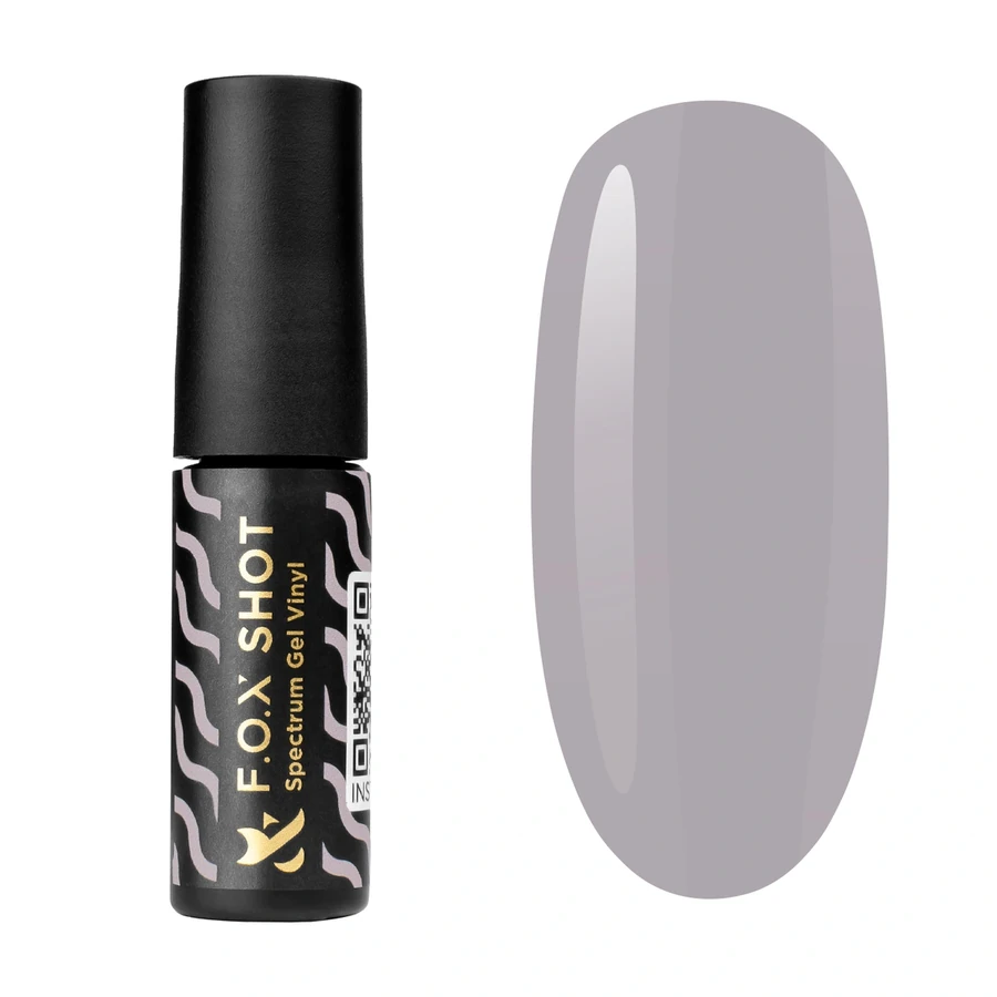 Гель-лак FOX SHOT Spectrum Gel Vinyl 043 лилово-сірий, емаль 5 г