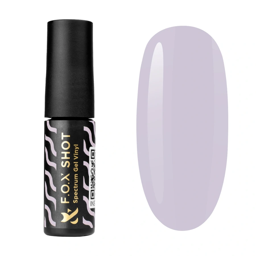 Гель-лак FOX SHOT Spectrum Gel Vinyl 053 молочний ліловий, емаль 5 г