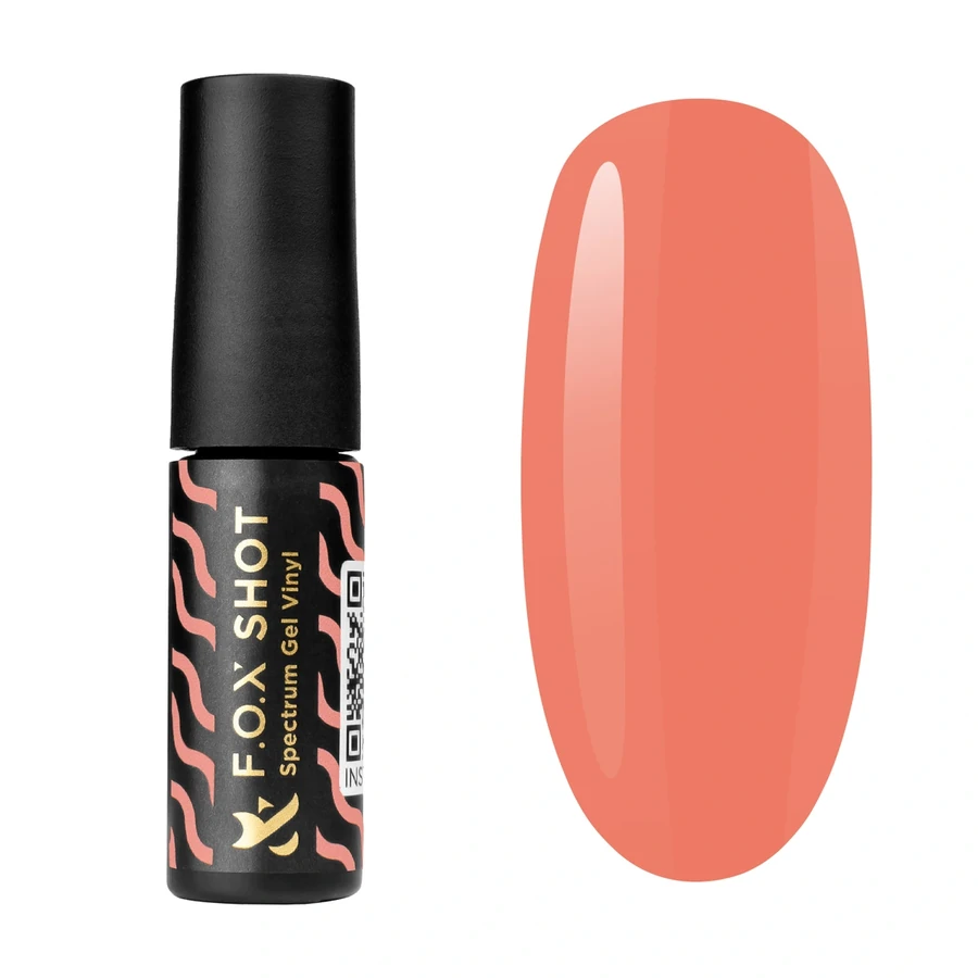 Гель-лак FOX SHOT Spectrum Gel Vinyl 069 яскравий персиково-рожевий, неоновий 5 г