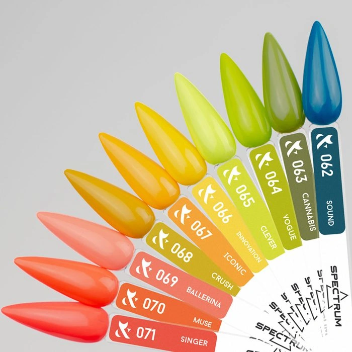Гель-лак FOX SHOT Spectrum Gel Vinyl 069 яскравий персиково-рожевий, неоновий 5 г