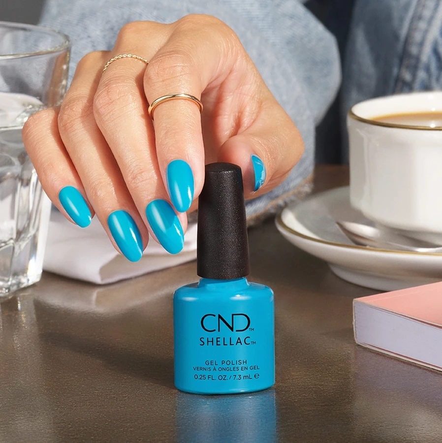 Гель-лак CND Shellac Pop-Up Pool Party блакитний блакитний, емаль 7,3 мл