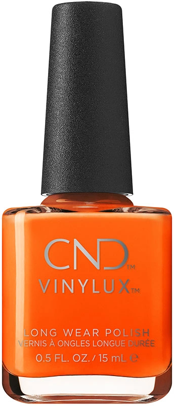 Лак CND VINYLUX 381 Popsicle Picnic морквяно-жовтогарячий, емаль 15 мл
