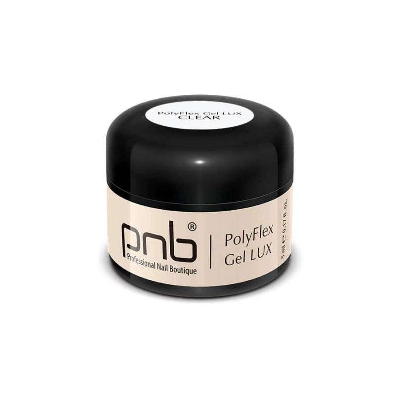 Поліфлекс гель PNB UV/LED PolyFlex Gel LUX Clear прозорий 5 мл