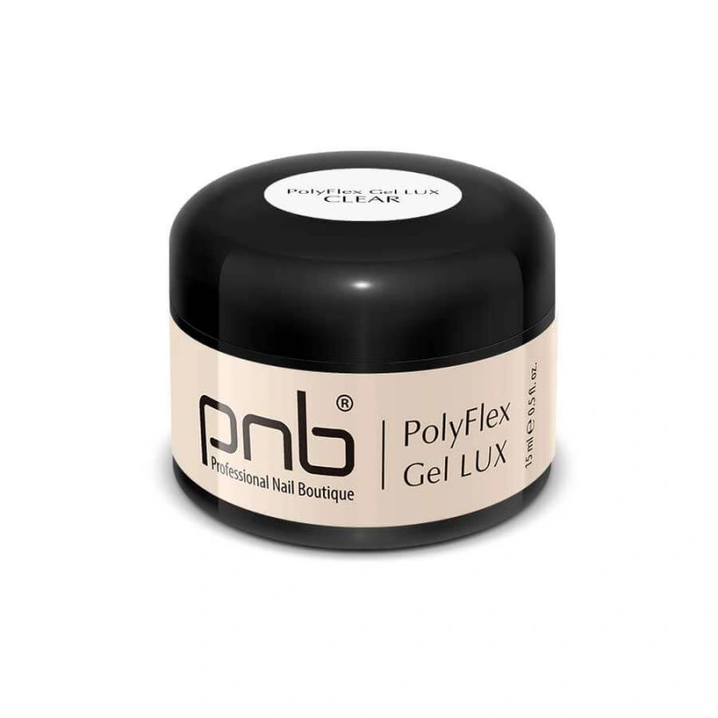 Поліфлекс гель PNB UV/LED PolyFlex Gel LUX Clear прозорий 15 мл