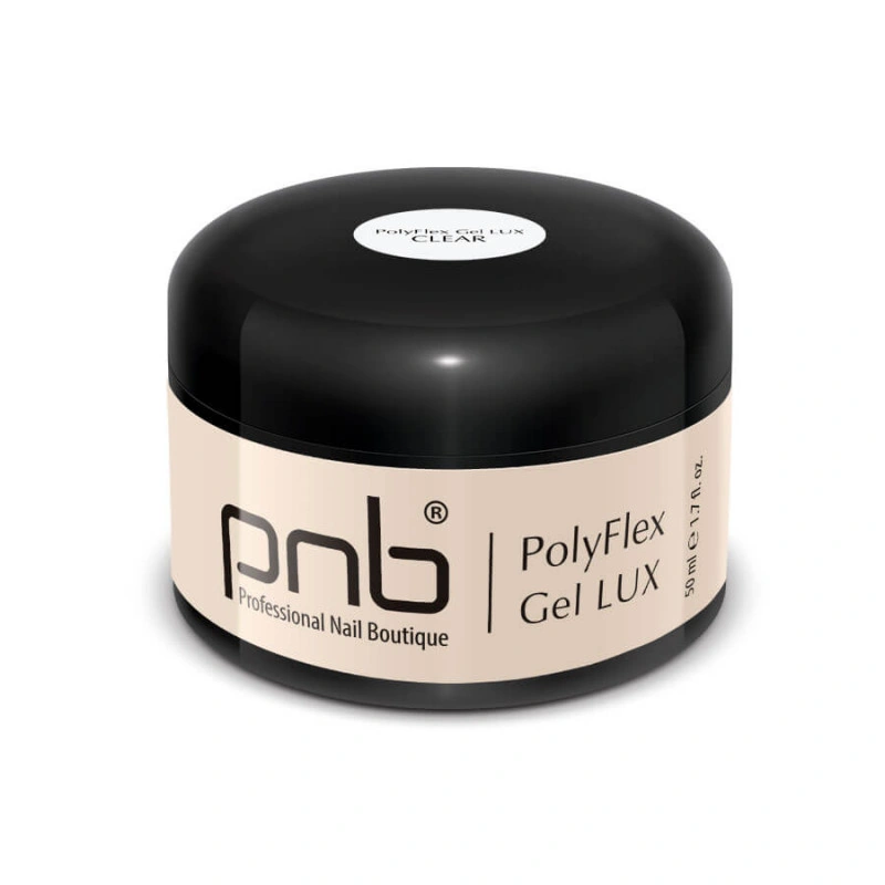 Поліфлекс гель PNB UV/LED PolyFlex Gel LUX Clear прозорий 50 мл