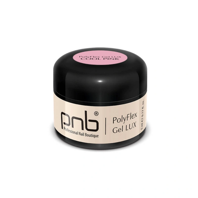 Поліфлекс гель PNB UV/LED PolyFlex Gel LUX Cool Pink холодний рожевий 5 мл