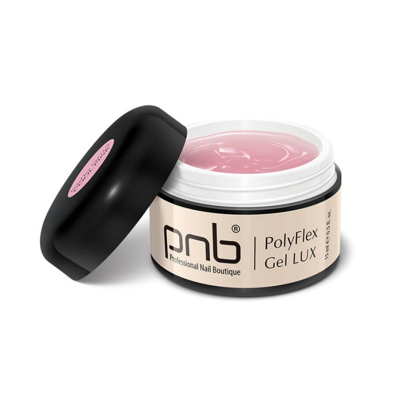 Поліфлекс гель PNB UV/LED PolyFlex Gel LUX Cool Pink холодний рожевий 15 мл