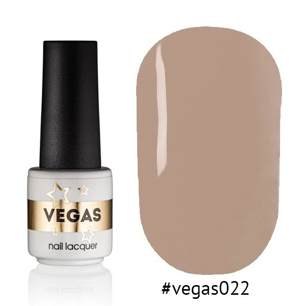 Гель-лак Vegas Nail Lacquer 022 темний беж, емаль 6 мл