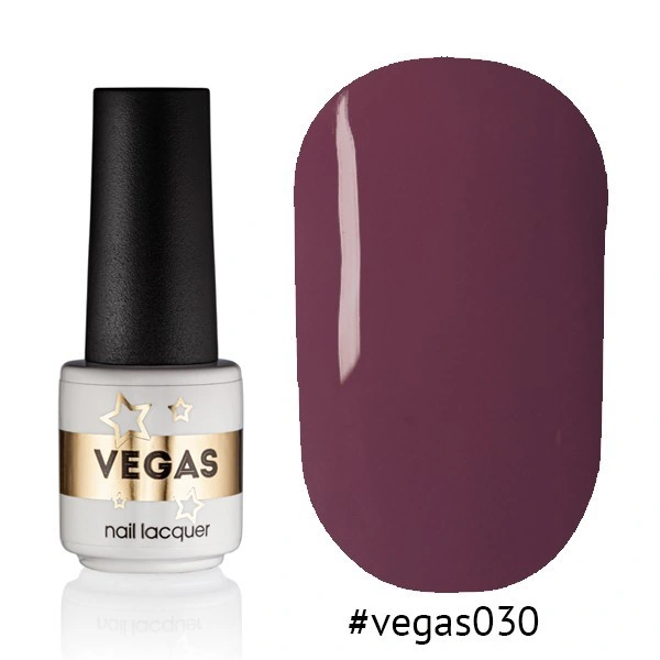 Гель-лак Vegas Nail Lacquer 030 темна чайна троянда, емаль 6 мл