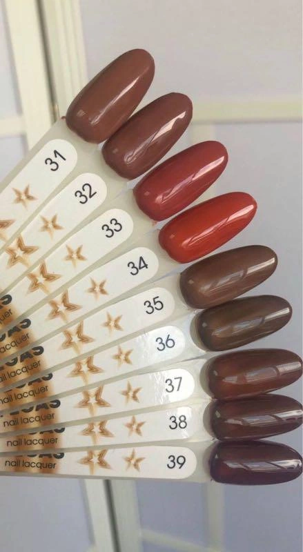 Гель-лак Vegas Nail Lacquer 032 коричневий з рожевим підтоном, емаль 6 мл