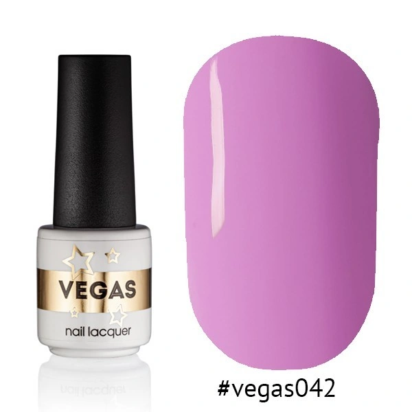 Гель-лак Vegas Nail Lacquer 042 насичений рожевий, емаль 6 мл