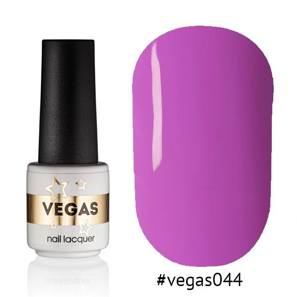 Гель-лак Vegas Nail Lacquer 044 рожевий Барбі, емаль 6 мл